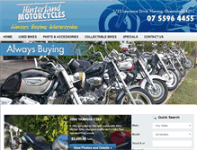 Tablet Screenshot of hinterlandmotorcycles.com.au